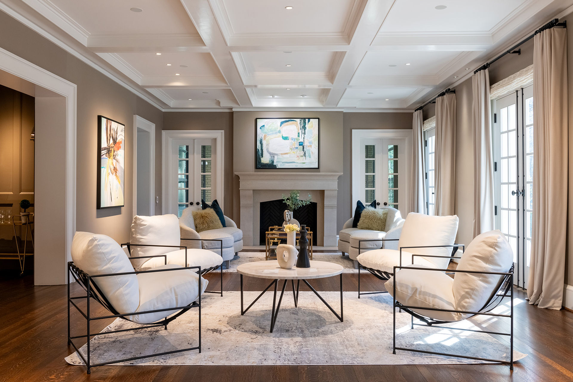 Design2Sell staged living room ready for a Metro Atlanta listing
