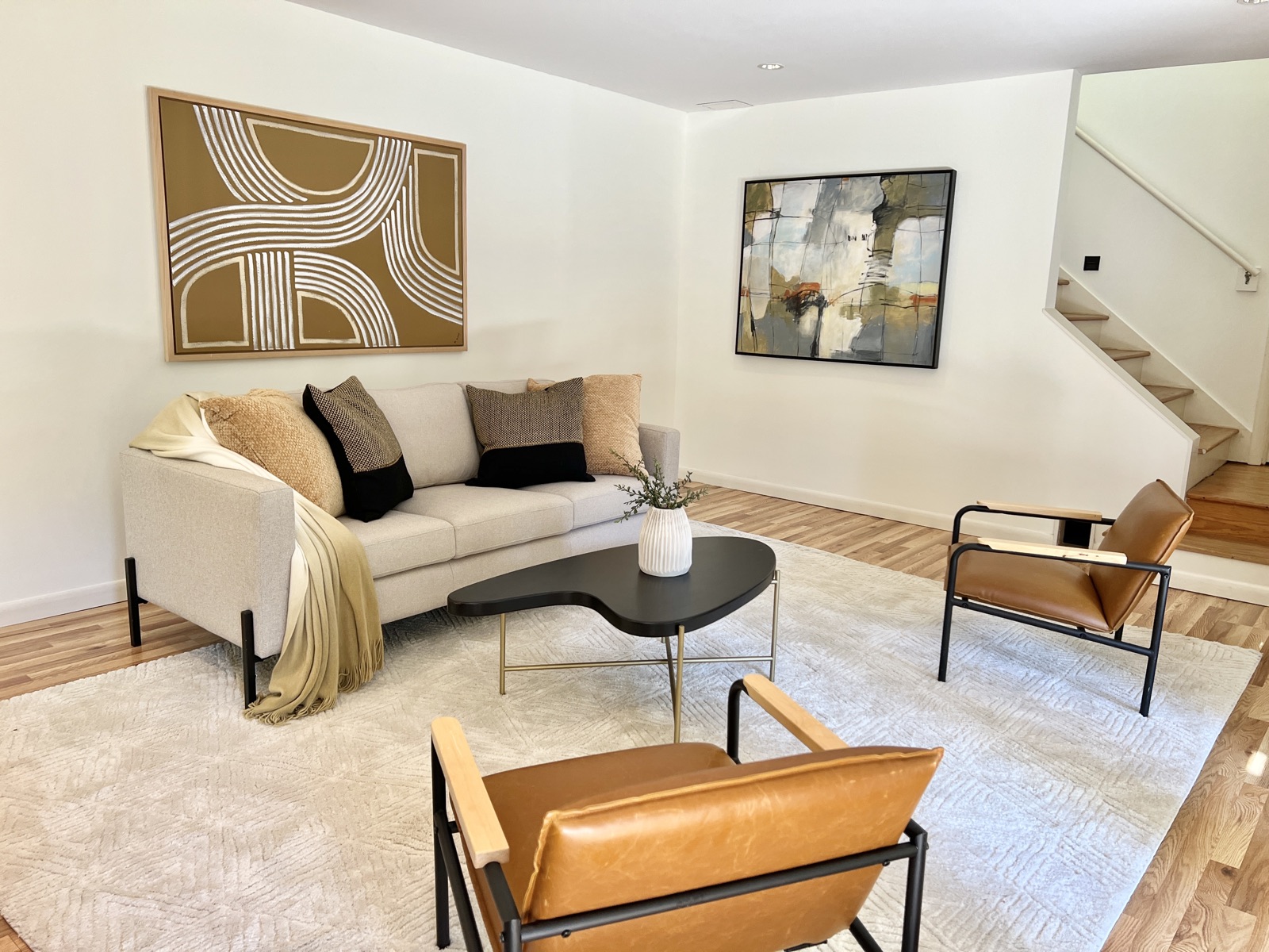 Physical staging proof for Atlanta listing agents