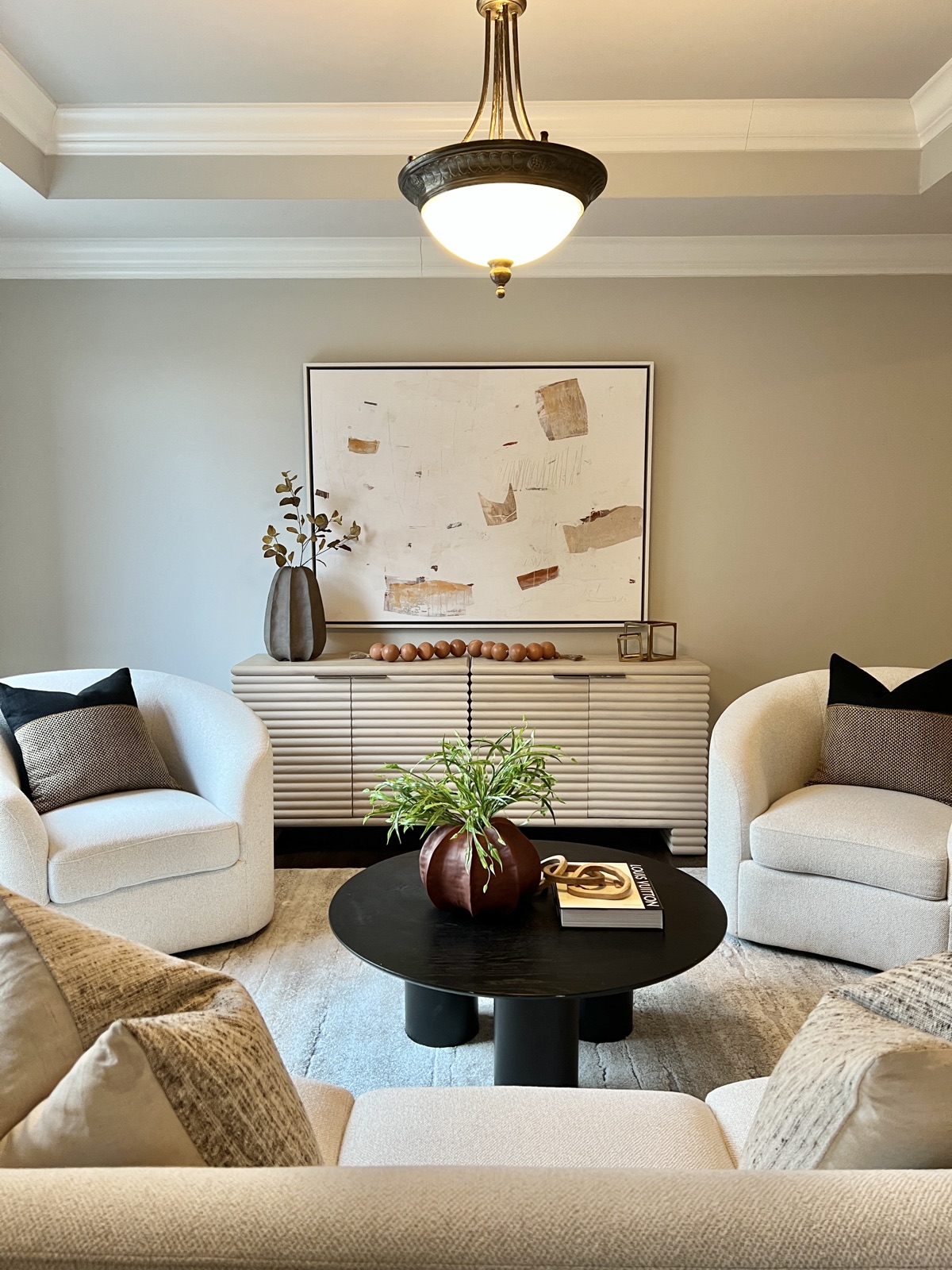 Elegant staged home designed to help buyers picture the sale